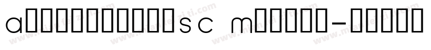 AlegreyasanSC Medium字体转换